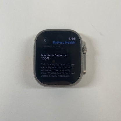 Unlocked Apple Watch Ultra 2 49MM Natural Titanium Black Alpine Loop MRET3LW/A
