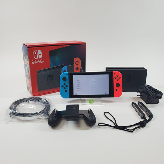 Nintendo Switch v2 Video Game Console HAC-001(-01) Red/Blue