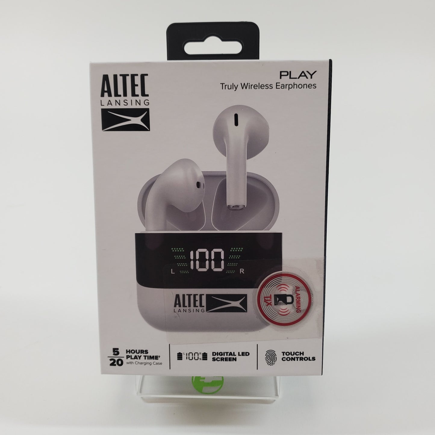 New Altec Lansing Play Truly Wireless Earphones White MZX646-WHT