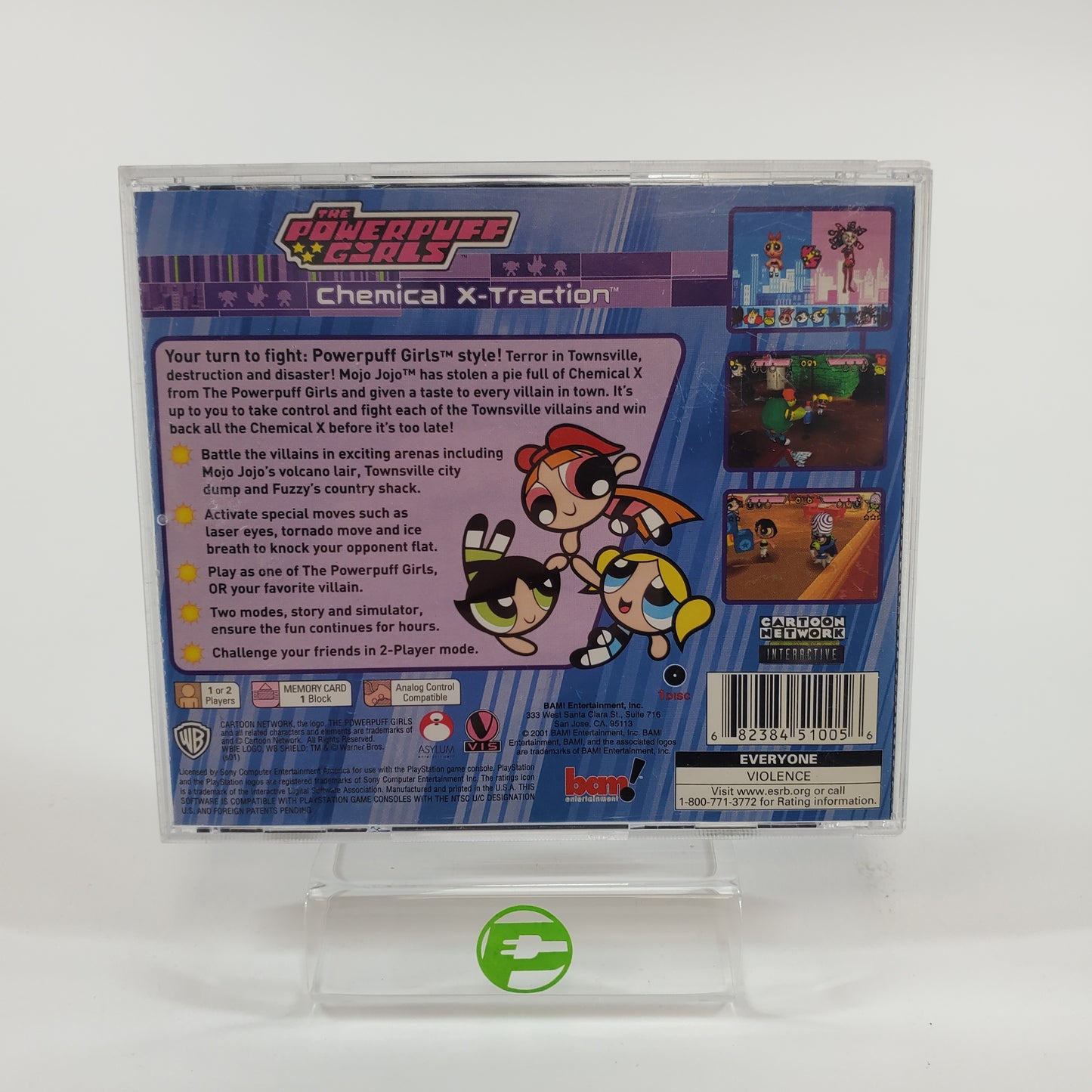 Powerpuff Girls Chemical X-Traction (Sony PlayStation 1 PS1, 2001)