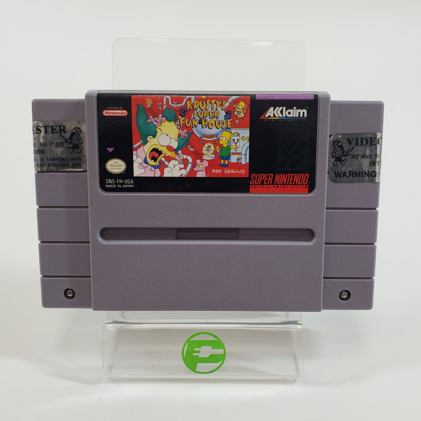 Krusty's Super Fun House (Super Nintendo SNES, 1992) Cartridge Only