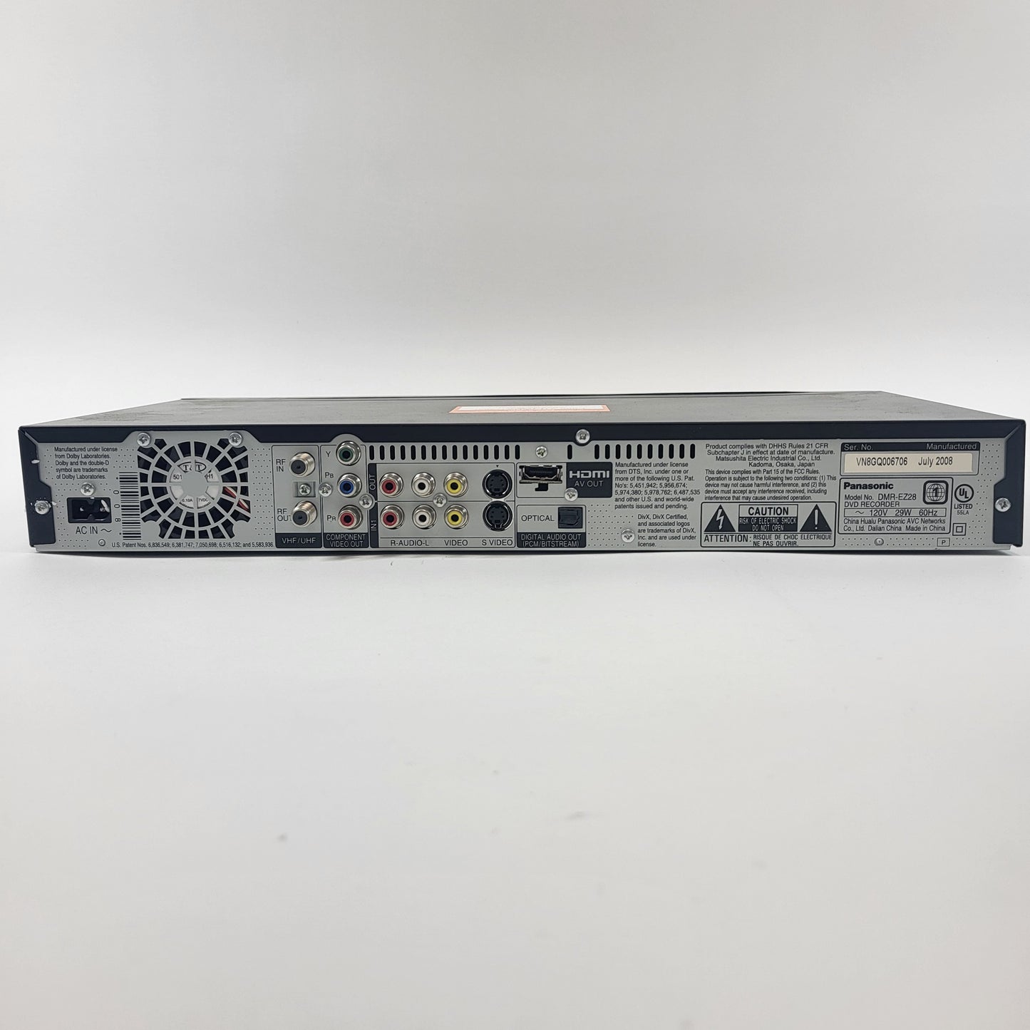 Panasonic DMR-EZ28 DVD Recorder