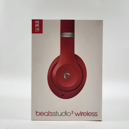 Beats Studio3 Wireless On-Ear Bluetooth Headphones Red MQD02LL/A