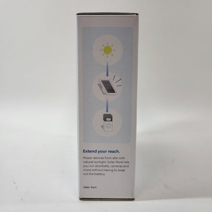New Ring Rechargable Power Solar Panel Black