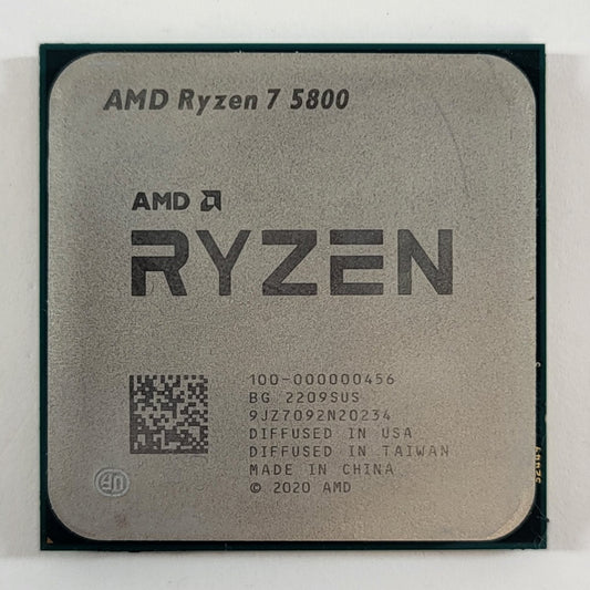 AMD Ryzen 7 5800 3.80GHz 8 Core 100-000000456 16 Thread AM4
