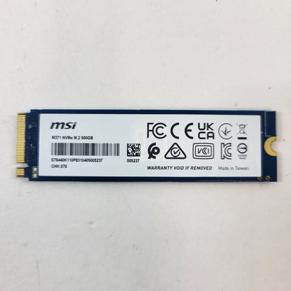 MSi 2280mm M371 500GB M.2 NVMe Gen 3.0 x 4 SSD