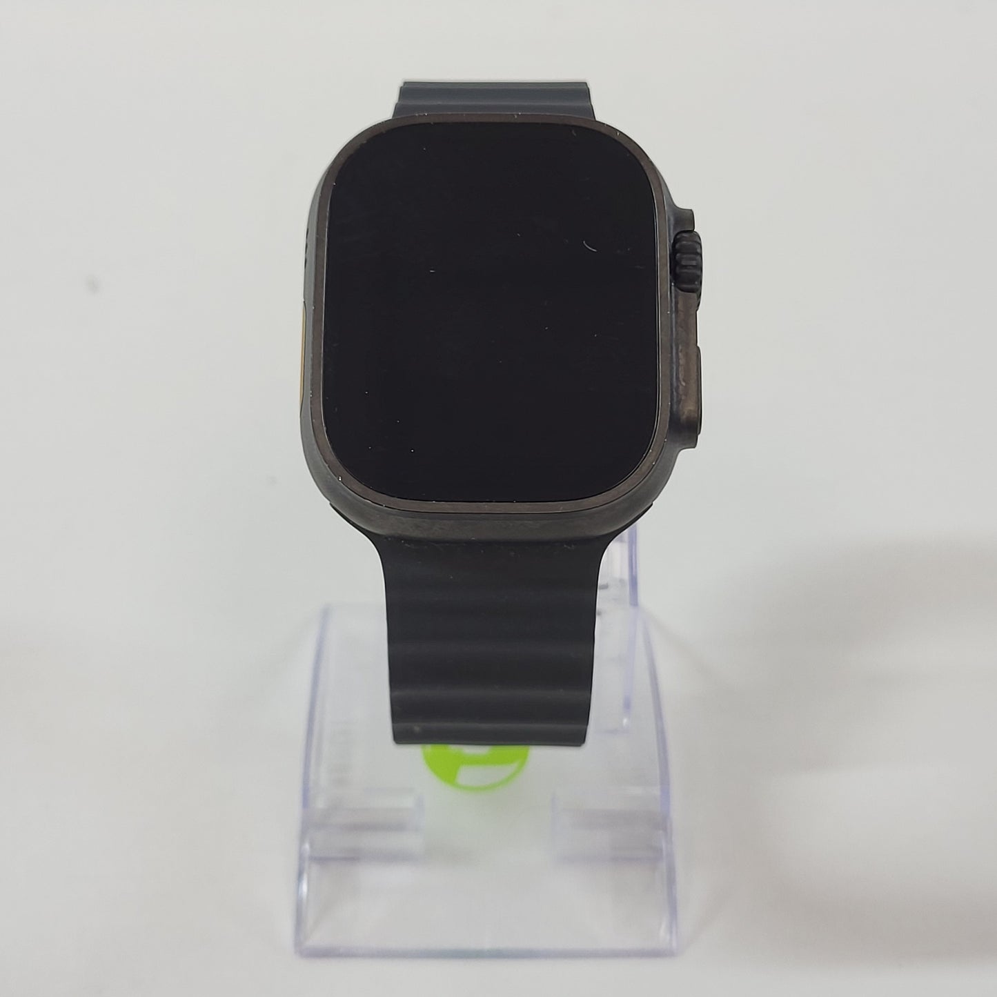 Factory Unlocked Apple Watch Ultra 2 Black Titanium Grooved Silicone Band 
