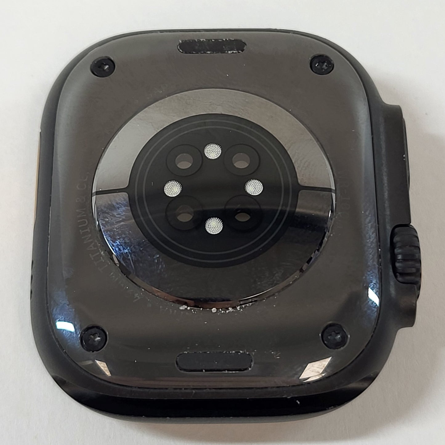 Factory Unlocked Apple Watch Ultra 2 Black Titanium Grooved Silicone Band 