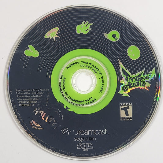 Jet Grind Radio (Sega Dreamcast, 2000) Disc Only