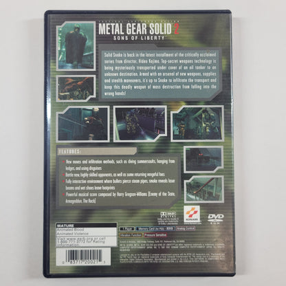 Metal Gear Solid 2 (Sony PlayStation 2 PS2, 2001)