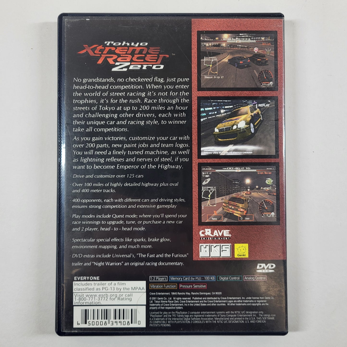 Tokyo Xtreme Racer Zero (Sony PlayStation 2 PS2, 2001)