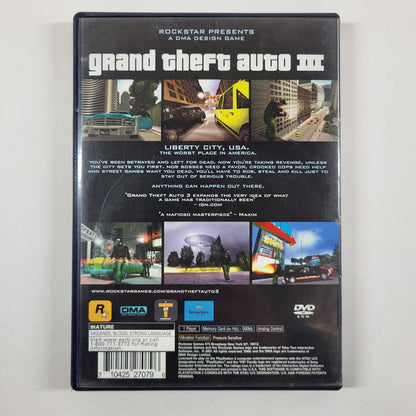 Grand Theft Auto III (Sony PlayStation 2 PS2, 2001)