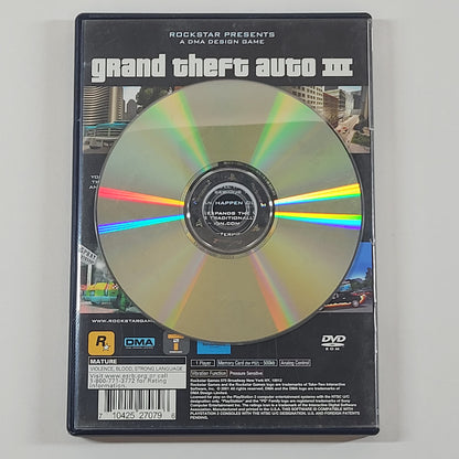 Grand Theft Auto III (Sony PlayStation 2 PS2, 2001)