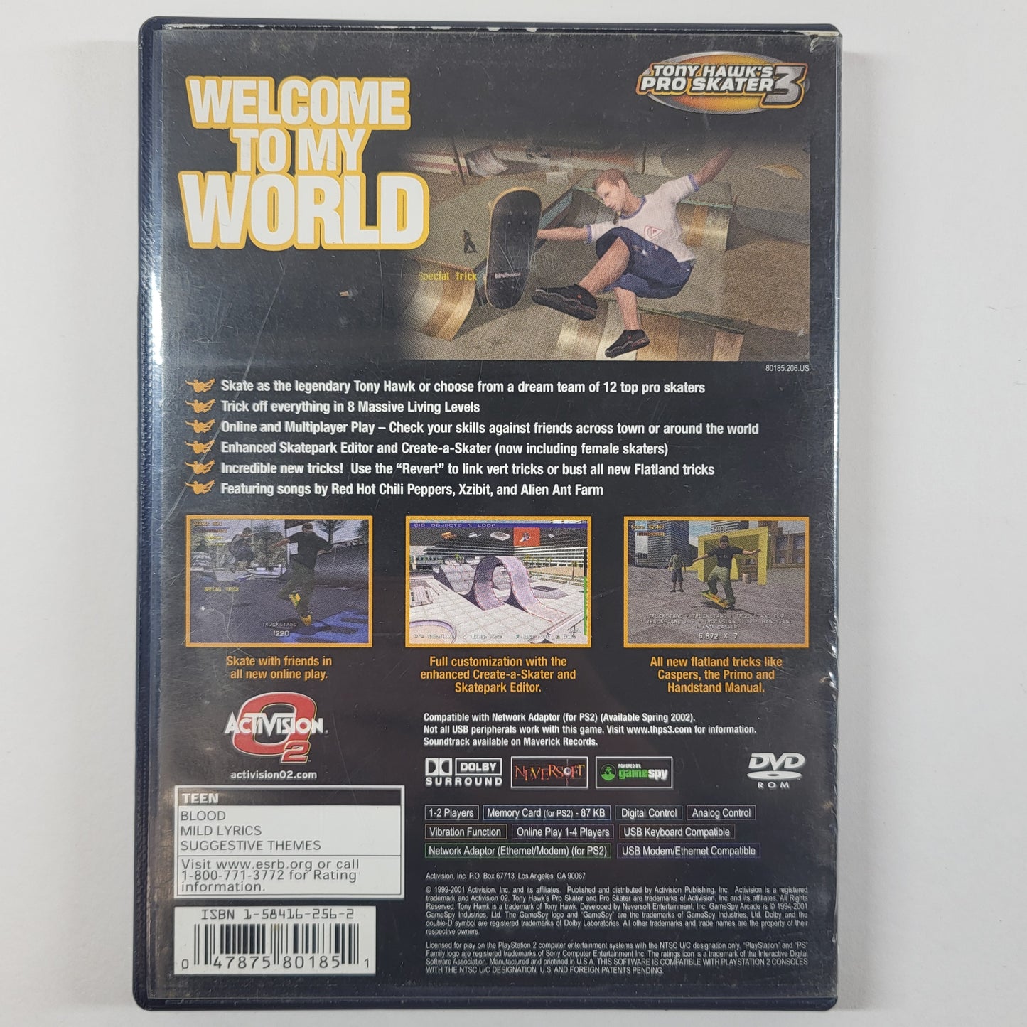 Tony Hawks Pro Skater 3 (Sony PlayStation 2 PS2, 2001)