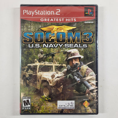 New SOCOM 3 US Navy Seals (Sony PlayStation 2 PS2, 2005)