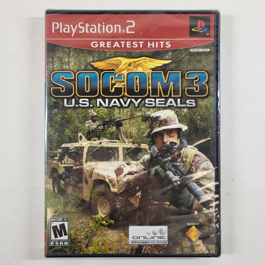 New SOCOM 3 US Navy Seals (Sony PlayStation 2 PS2, 2005)