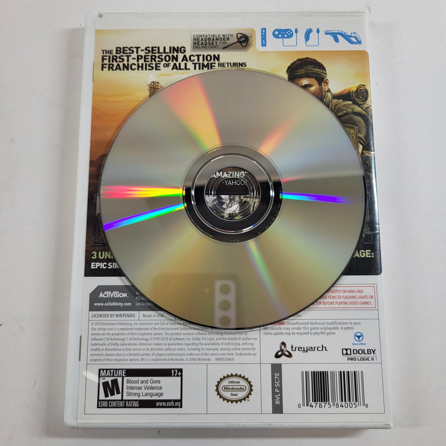 Call of Duty Black Ops (Nintendo Wii, 2010)