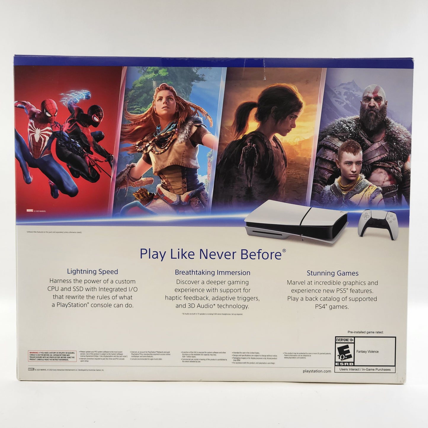 New Open Box Sony PlayStation 5 Slim Disc Edition PS5 1TB White Console 