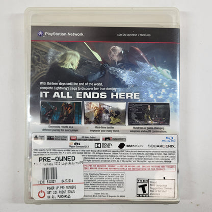 Lightning Returns: Final Fantasy XIII (Sony PlayStation 3 PS3, 2014)