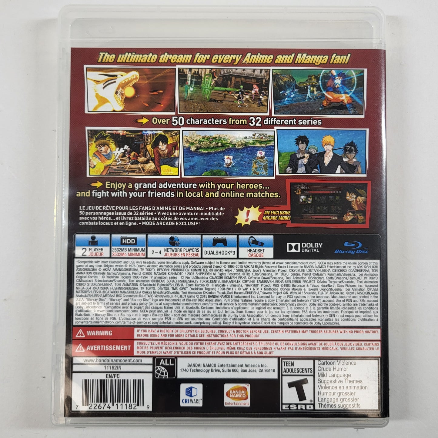 J-Stars Victory VS+ (Sony PlayStation 3 PS3, 2015)