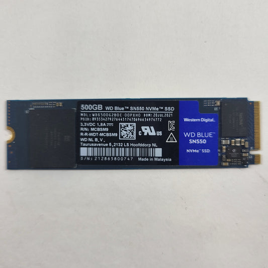 Western Digital 2280mm WD Blue SN550 500GB PCIe 3.0 x4 SSD