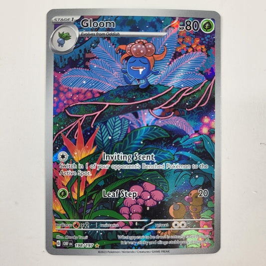 Pokémon TCG Scarlet & Violet - Obsidian Flames Gloom 198/197 Holo English