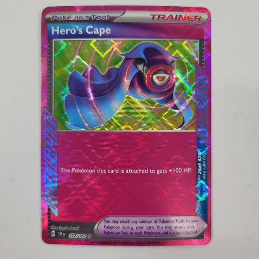Pokémon TCG Scarlet & Violet Hero's Cape 152/162 Holo English