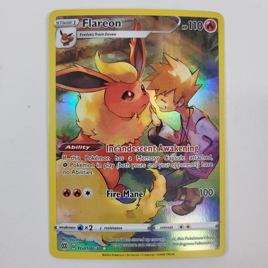 Pokémon TCG Brilliant Stars Flareon TG01/TG30 Holo English