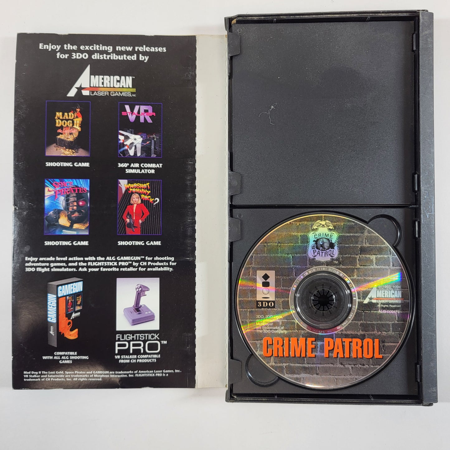Crime Patrol Panasonic 3DO American Laser Games FMV Interactive Shooter