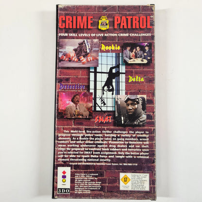 Crime Patrol Panasonic 3DO American Laser Games FMV Interactive Shooter