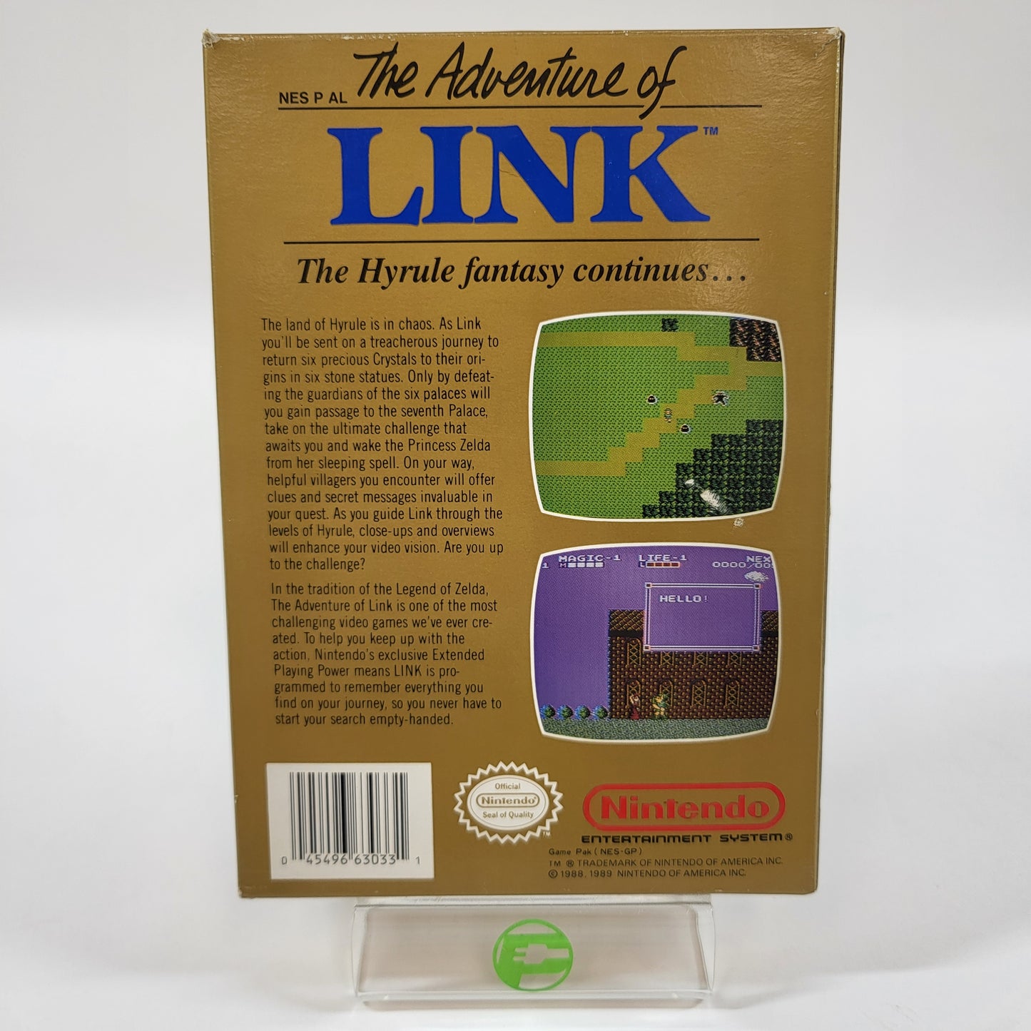 Zelda II The Adventure of Link (Nintendo NES, 1988)