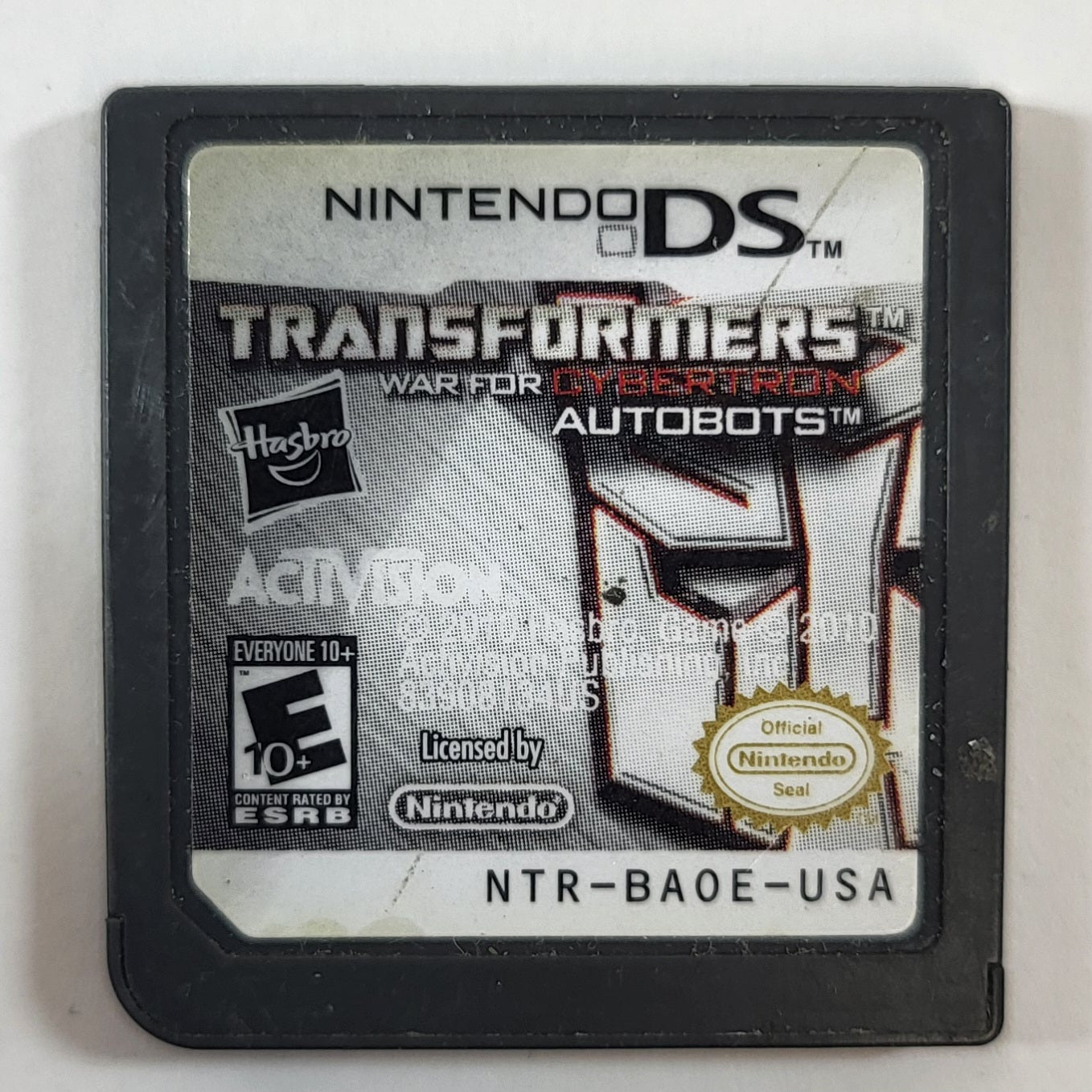 Transformers: War For Cybertron (Nintendo DS, 2010) Cartridge Only