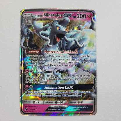 Pokémon TCG Lost Thunder Ninetales GX 132/214 Holo English