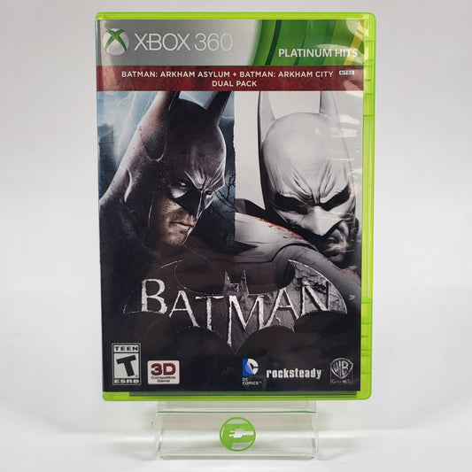 Batman: Arkham Asylum and Batman Dual Pack (Microsoft Xbox 360, 2013)