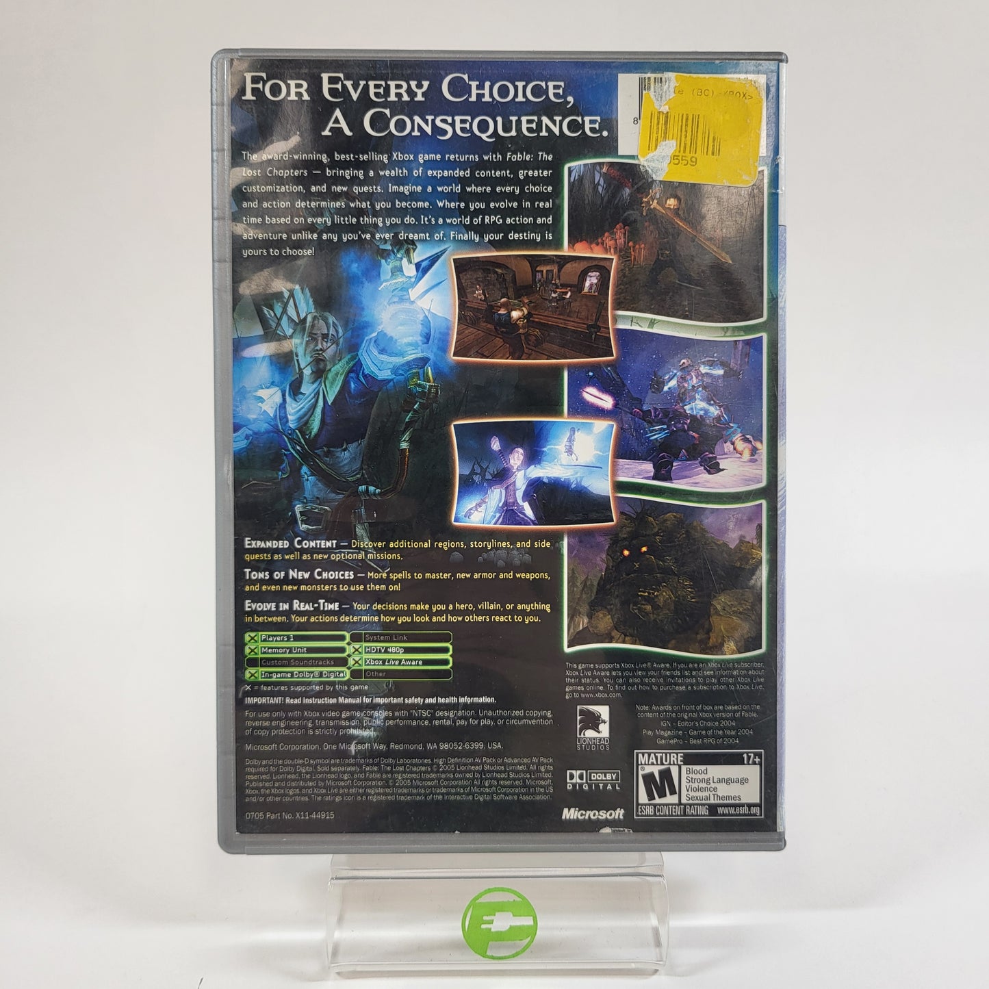 FABLE: The Lost Chapters (Microsoft Xbox, 2005)