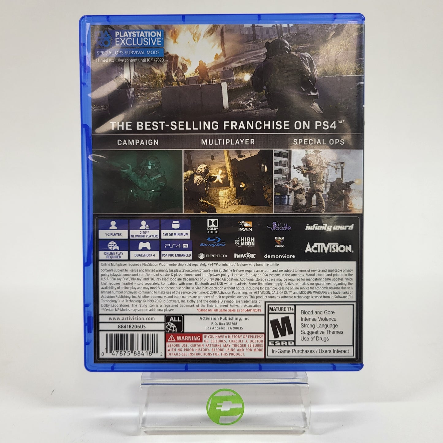 Call of Duty: Modern Warfare (Sony PlayStation 4 PS4, 2019)