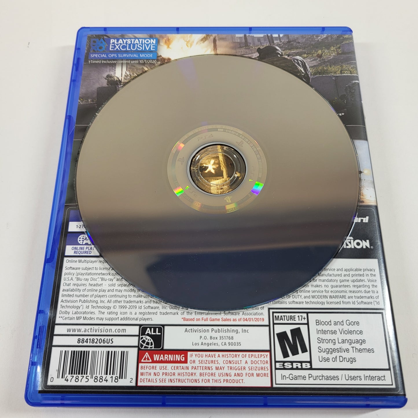 Call of Duty: Modern Warfare (Sony PlayStation 4 PS4, 2019)