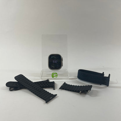 Unlocked Apple Watch Ultra 2 49MM Natural Titanium Black Alpine Loop MRET3LW/A