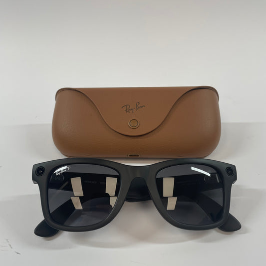 Ray-Ban Meta Wayfarer Gen 1 Shiny Black Polarized RW4006 601ST3 AI Smart Glasses