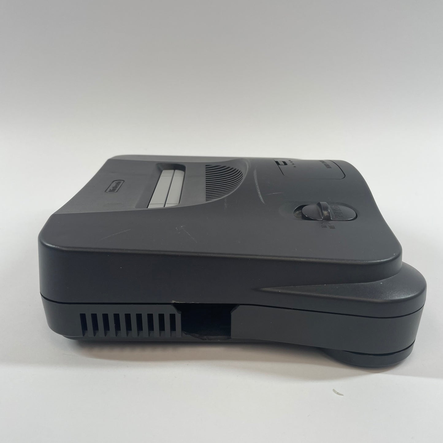 Nintendo N64 Console Gaming System NUS-001 Black Cracked Side
