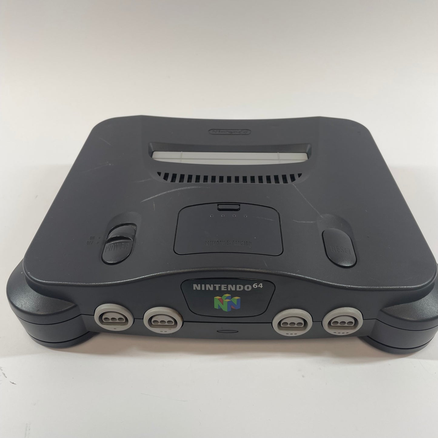 Nintendo N64 Console Gaming System NUS-001 Black Cracked Side