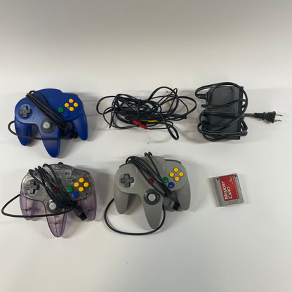 Nintendo N64 Console Gaming System NUS-001 Black Cracked Side