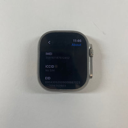 Unlocked Apple Watch Ultra 2 49MM Natural Titanium Black Alpine Loop MRET3LW/A
