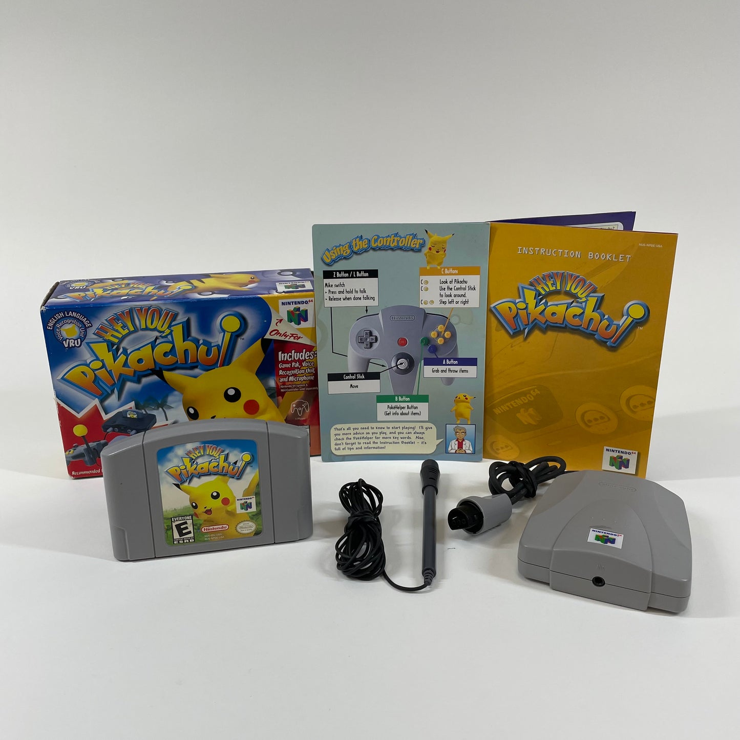 Hey You Pikachu [Microphone Bundle] (Nintendo 64 N64, 2000) CIB