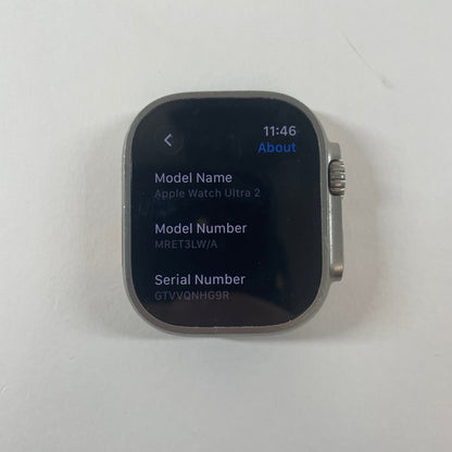 Unlocked Apple Watch Ultra 2 49MM Natural Titanium Black Alpine Loop MRET3LW/A