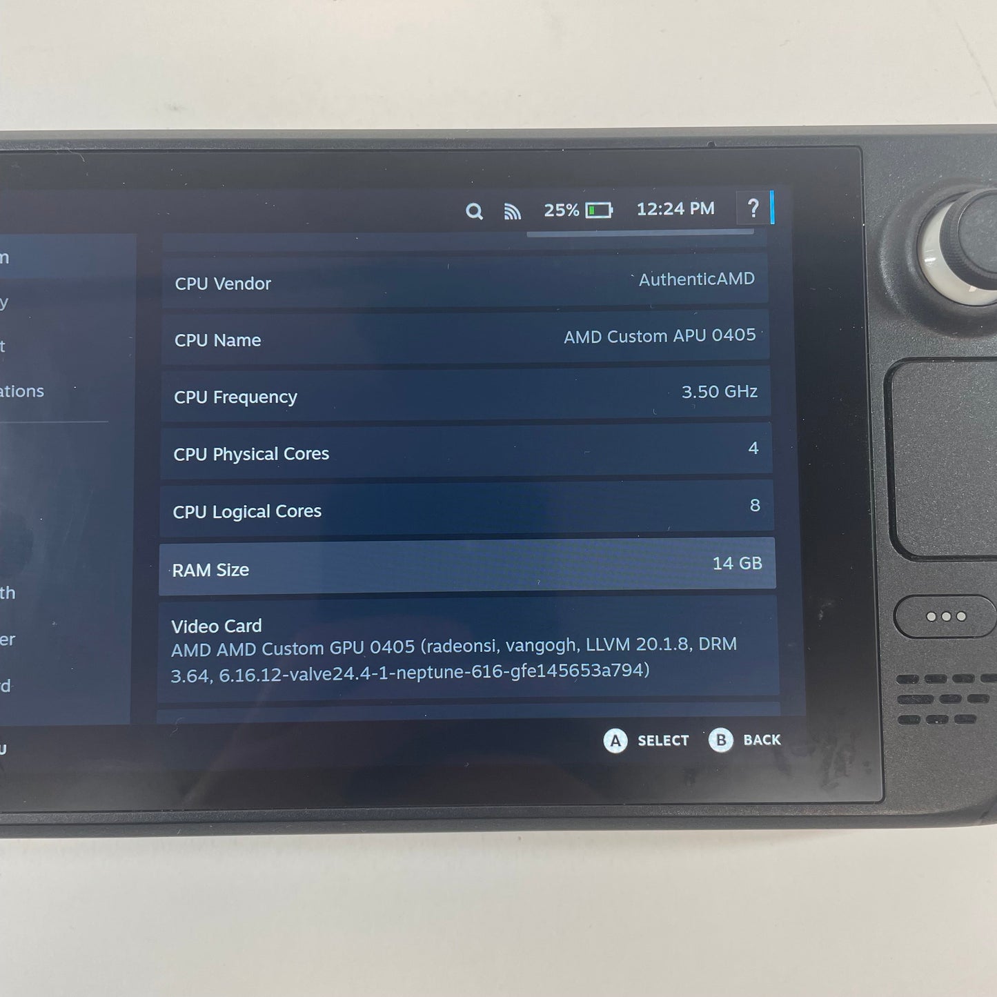Valve Steam Deck 7" AMD 7nm Ryzen APU 16GB RAM 512GB Black 1010