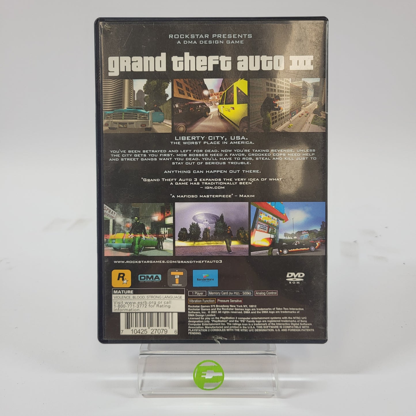Grand Theft Auto III (Sony PlayStation 2 PS2, 2001)