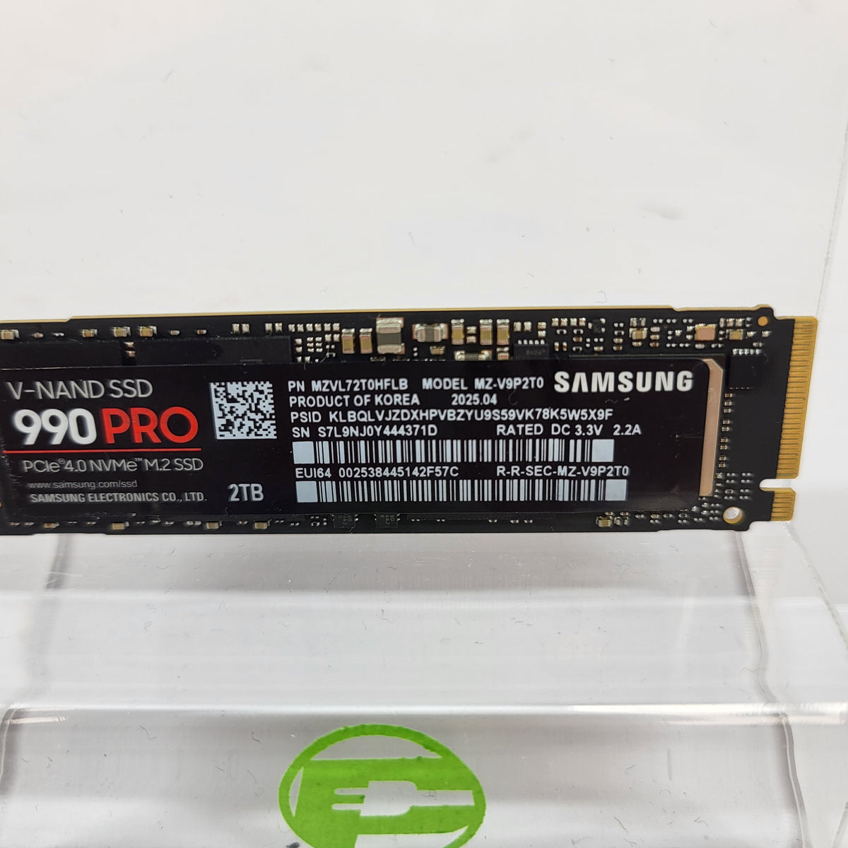Samsung M.2 990 Pro 2TB M.2 NVMe Gen 4.0 x 4 SSD MZ-V9P2T0CW