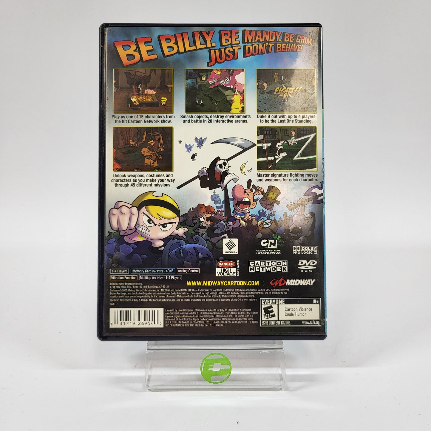 Grim Adventures of Billy & Mandy (Sony PlayStation 2 PS2, 2006)