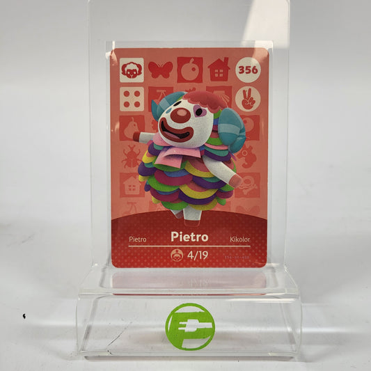 Nintendo Pietro Animal Crossing amiibo Card 4/19